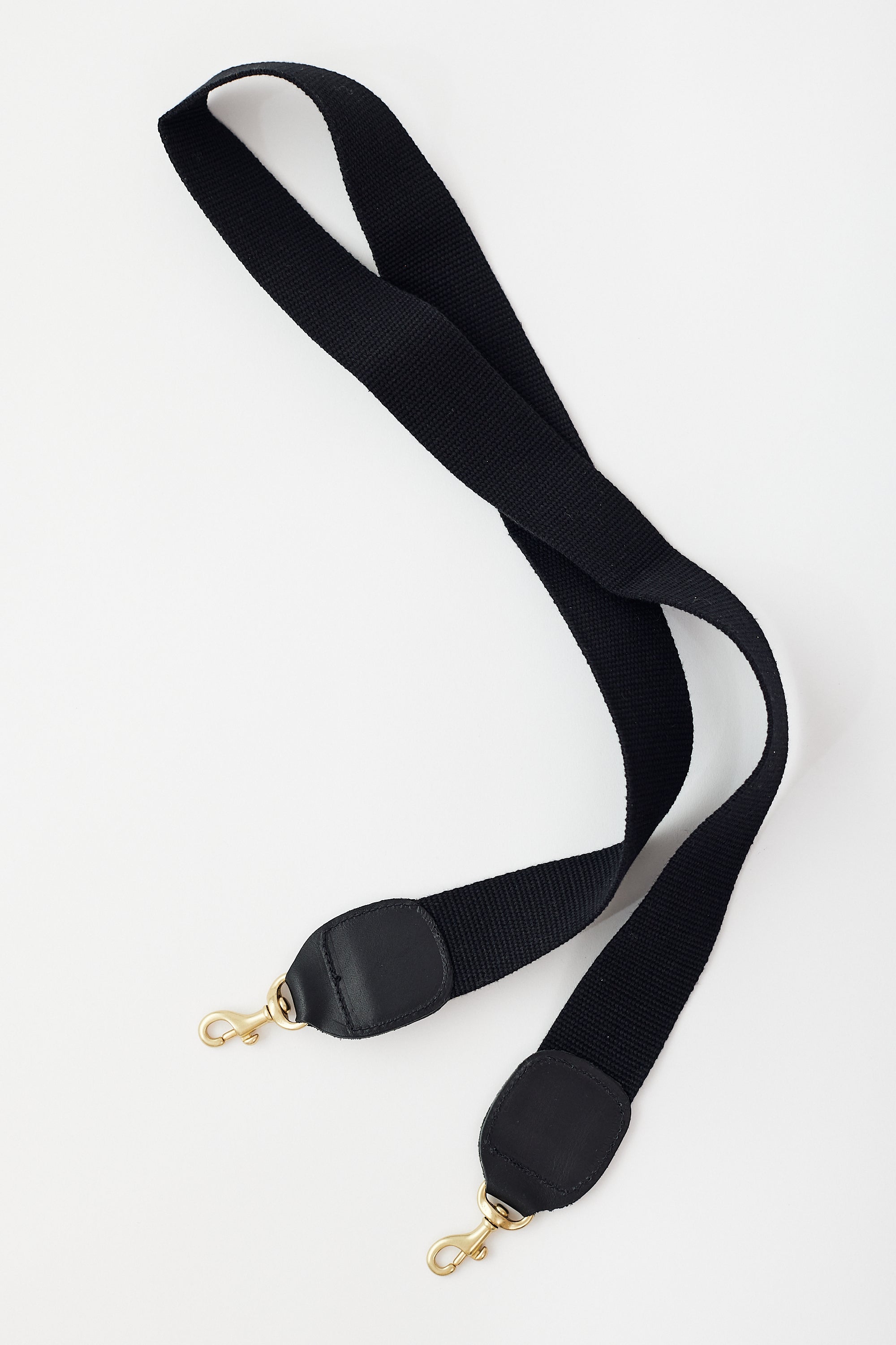 Clare V. - Shoulder Strap in Black & White Cotton Webbing