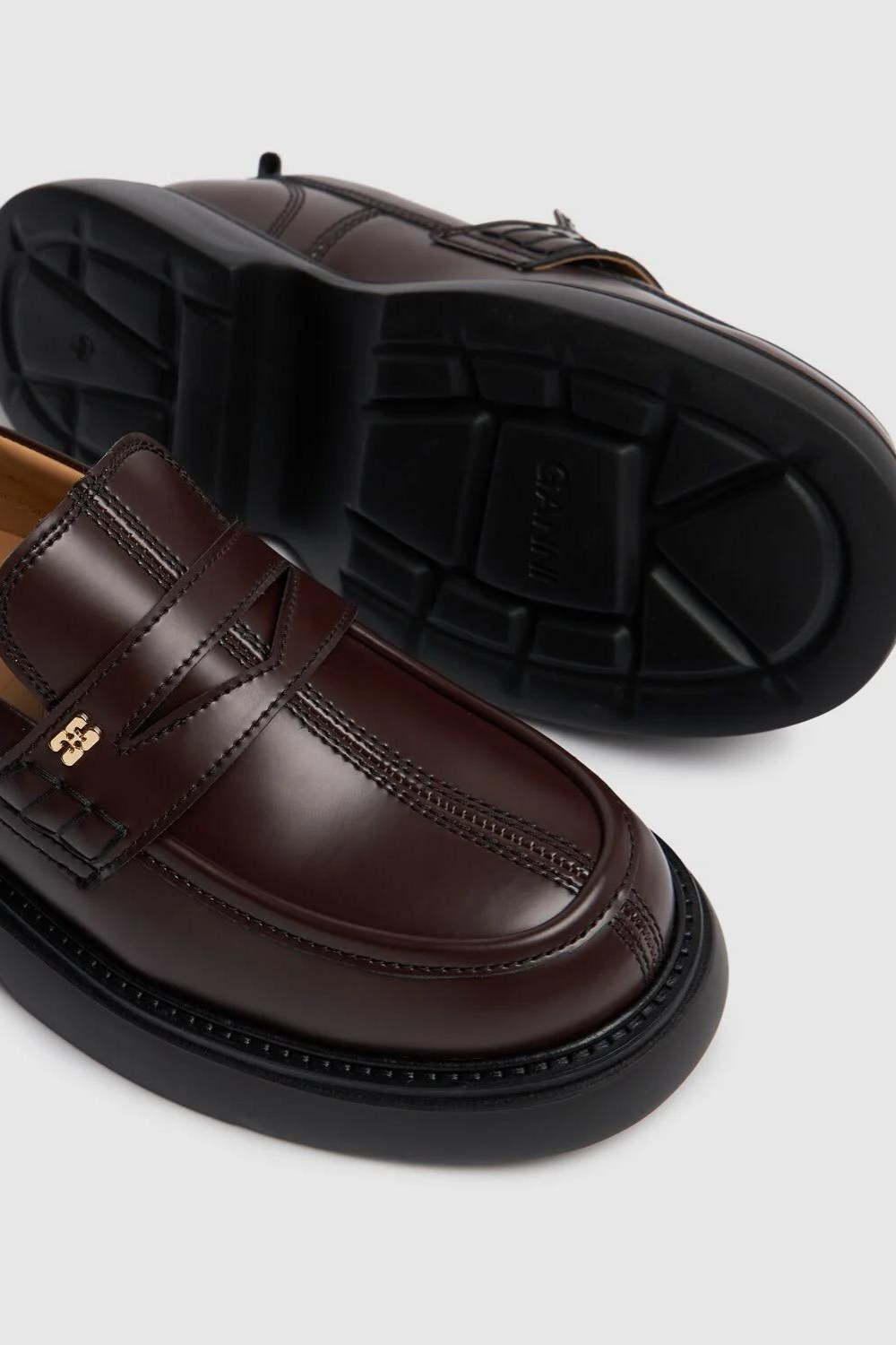 Ganni Everyday Patent Loafer front view