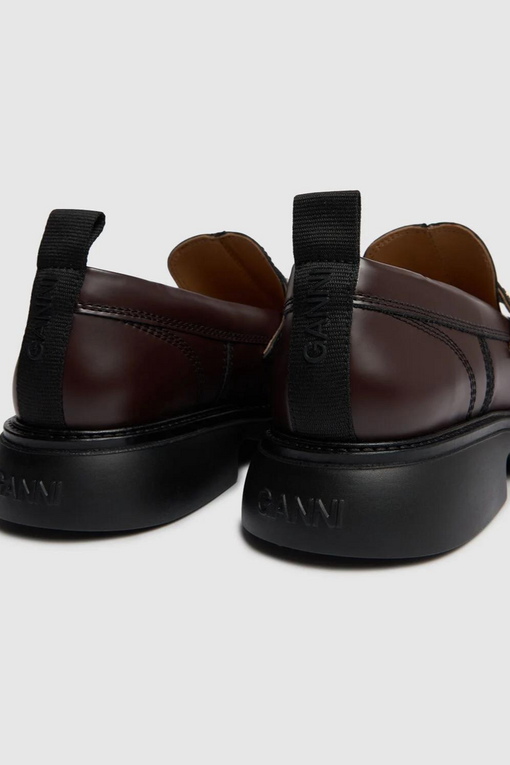 Ganni Everyday Patent Loafer rear view