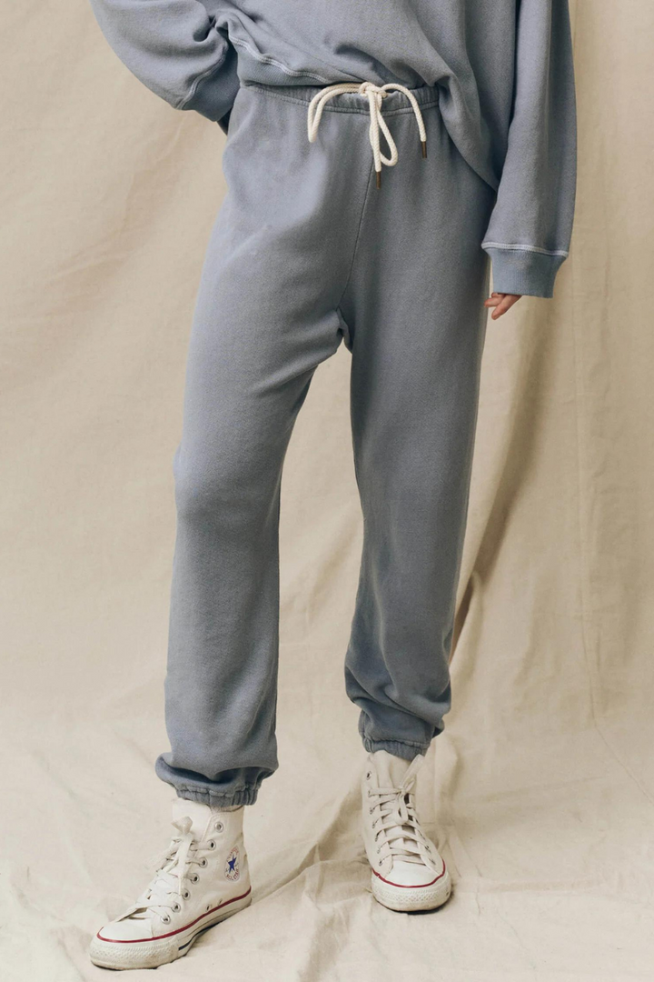 Model wearing The Great The Stadium Sweatpant front view