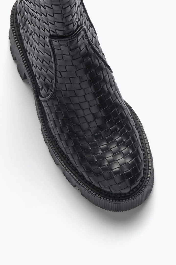 top view of Frēda Salvador Darla Woven Chelsea Boot 