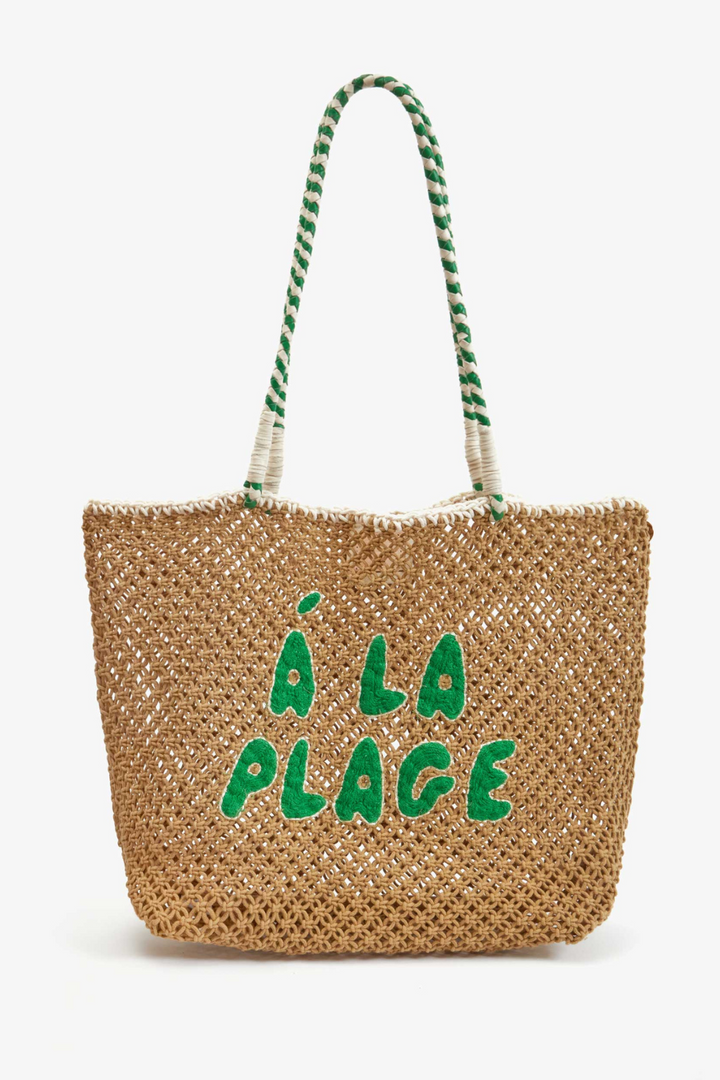 Flat lay of Clare V. L'ete Tote front view