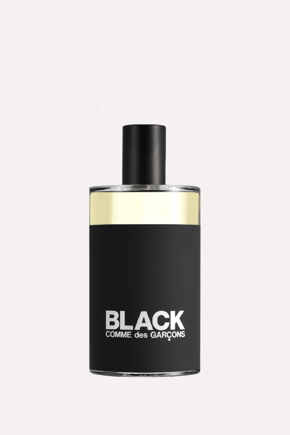 Flat lay of Comme des Garçons Black Fragrance