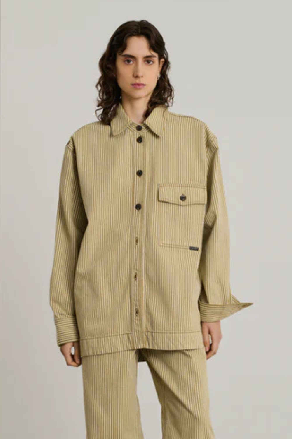 Model wearing Soeur Cadet Jacket front view