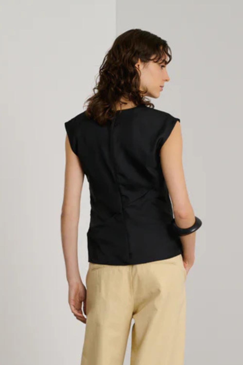 Model wearing Soeur Eclat Top rear view