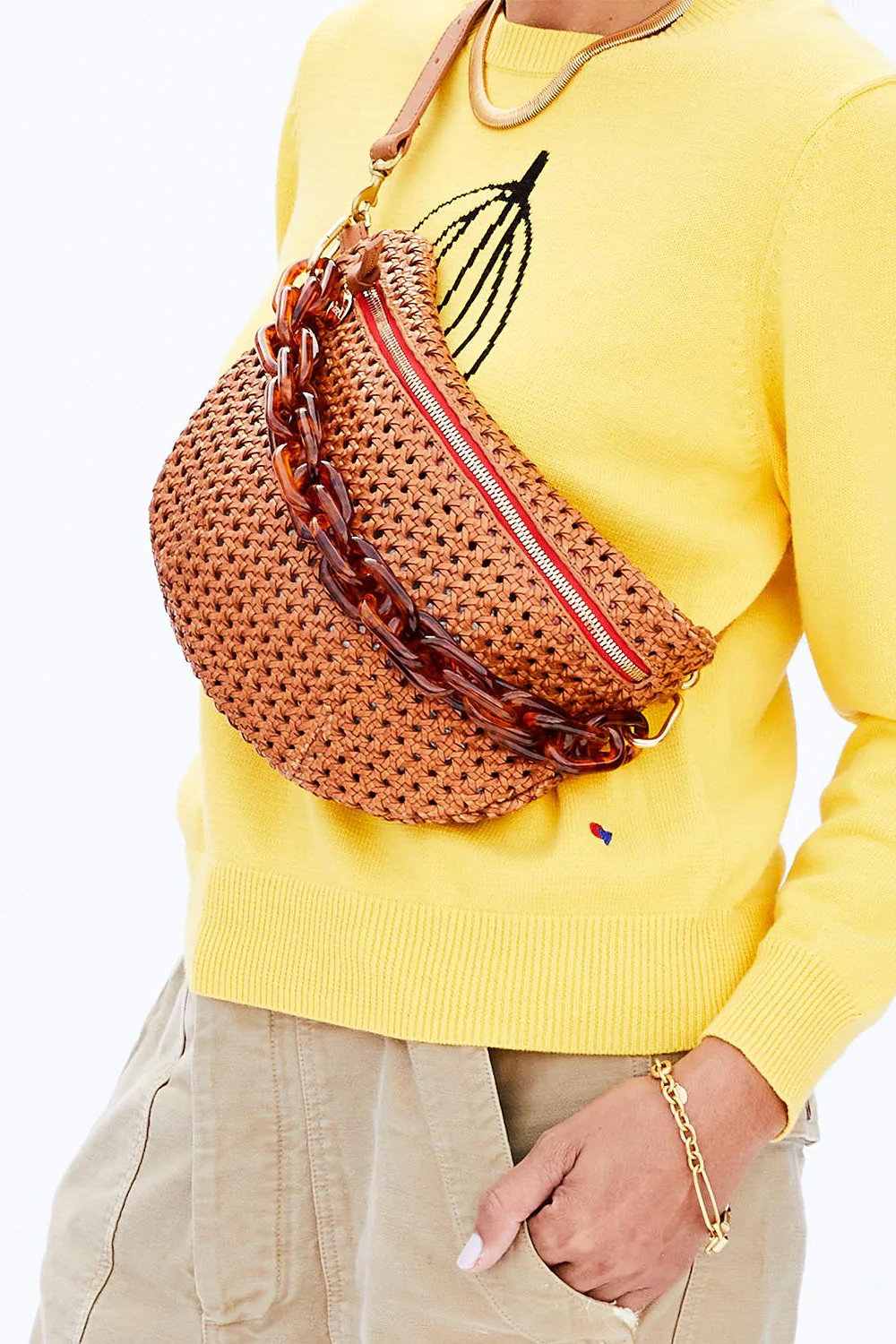 Clare V. Shortie Strap attached to bag