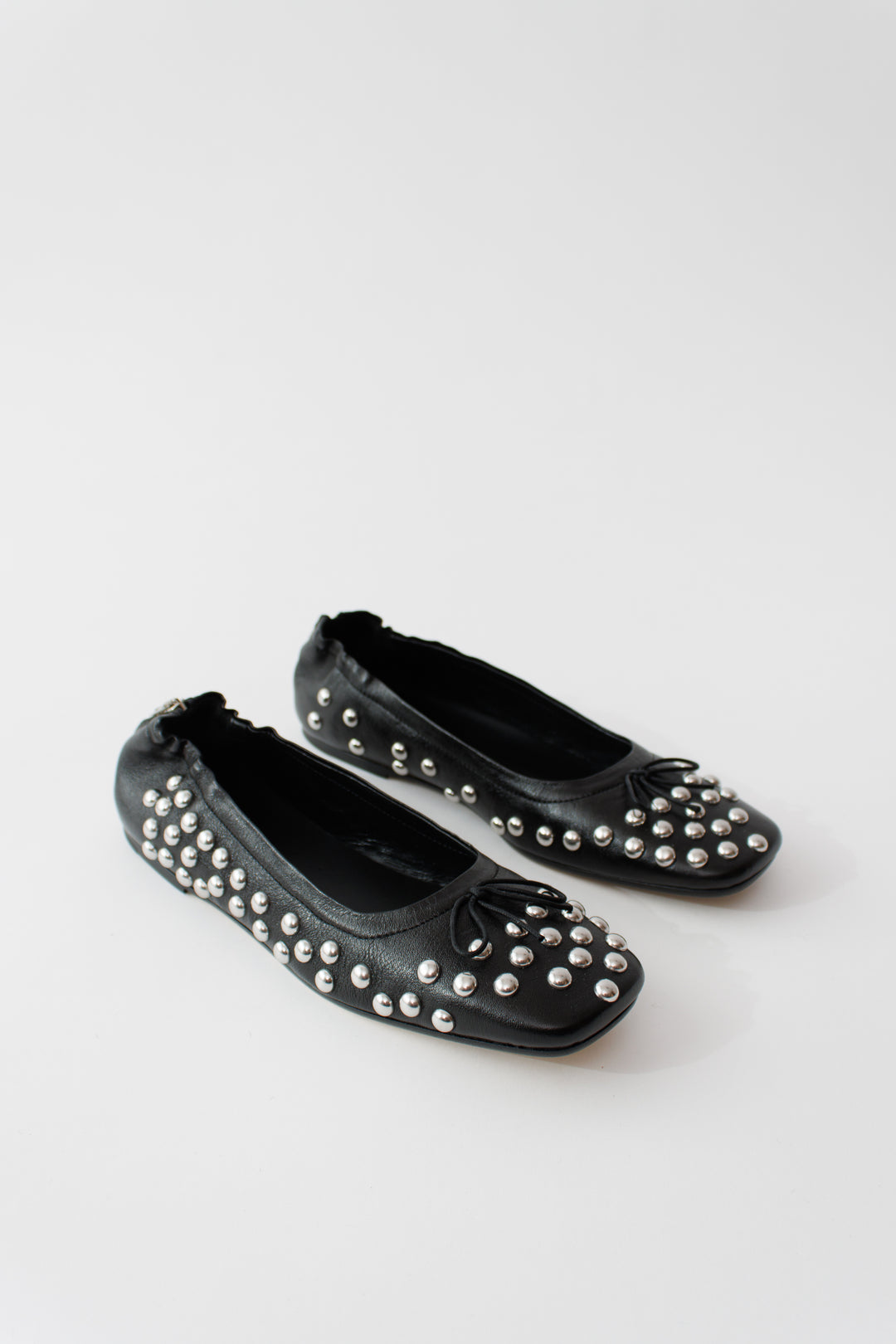 Flat lay of Golden Goose Ballet Flats With Zip front view