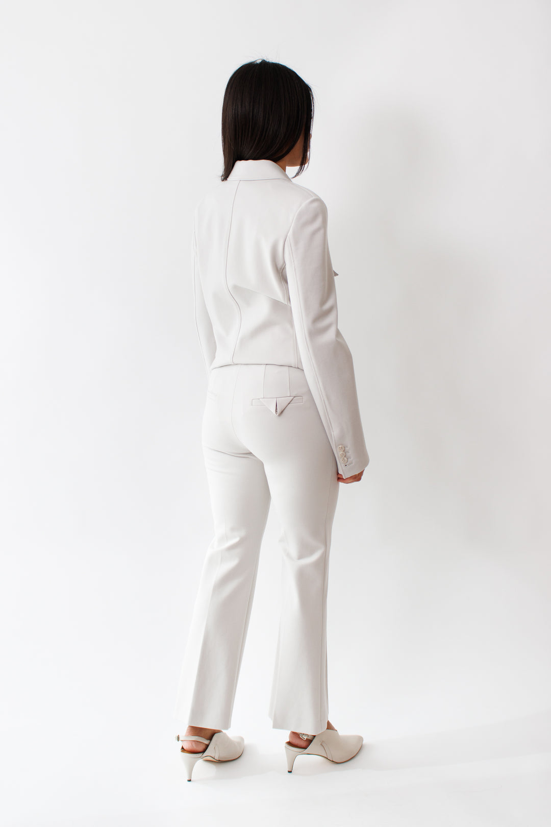 Amanda wearing Dorothee Schumacher Emotional Essence Pants rear view