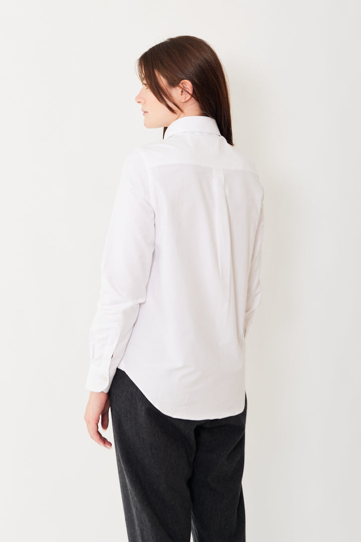 Julia wearing Giangi Caty Cotton Shirt rear view