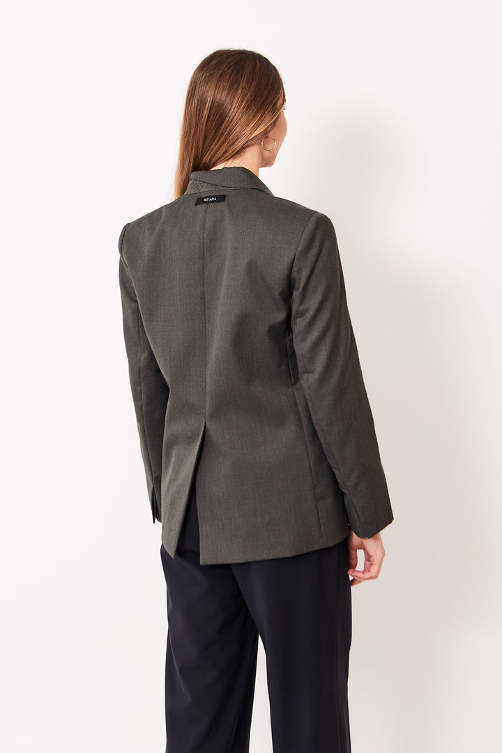 Mari wearing WE-AR4 The Chelsea Blazer rear view