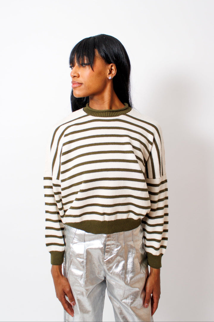 Ja'mes wearing The Great The Roll Neck Pullover front view