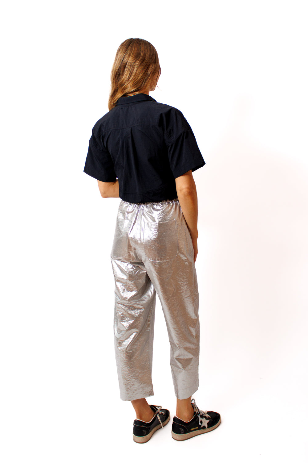 Mari wearing Fabiana Pigna Torme Pant rear view