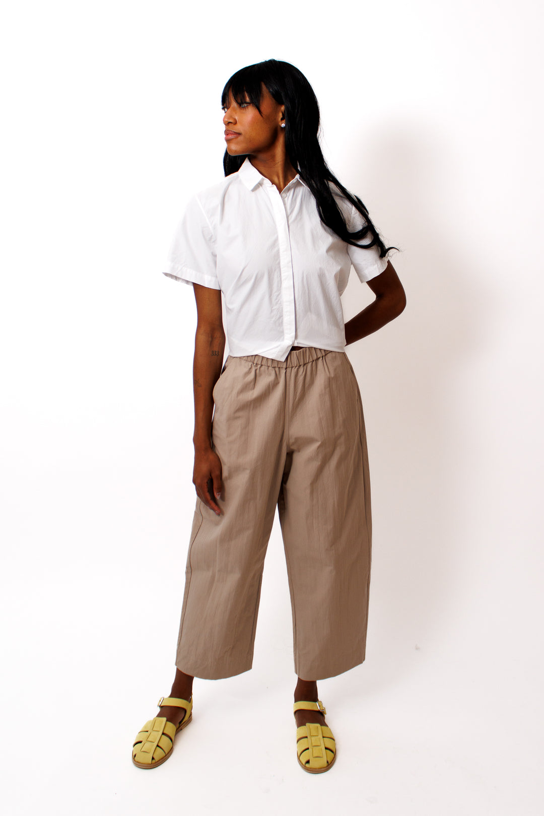 Ja'mes wearing Fabiana Pigna Torme Pant front view 