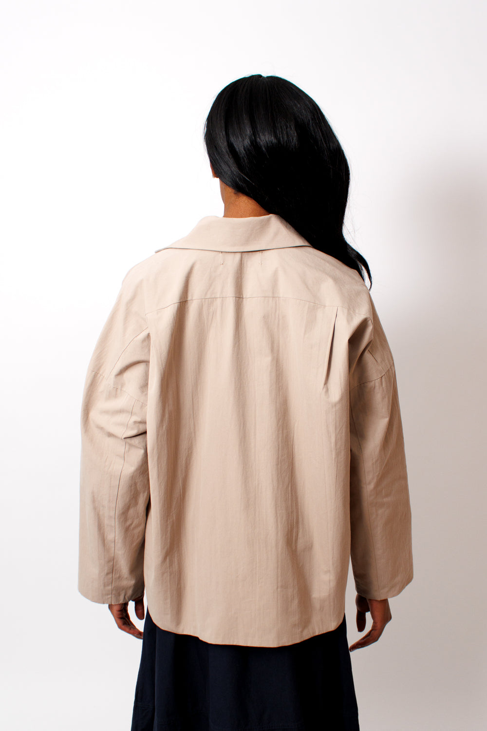 Ja'mes wearing Fabiana Pigna Atlas Jacket rear view