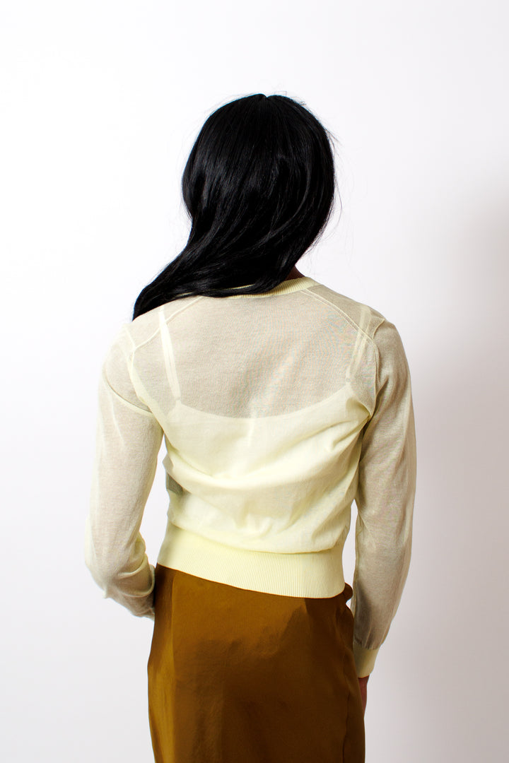 Ja'mes wearing Soeur Etretat Cardigan rear view 