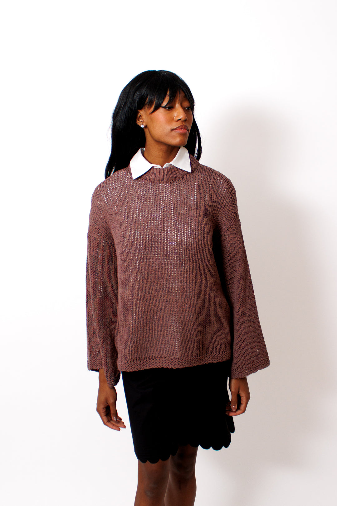 Ja'mes wearing The Garment Literno Sweater front view