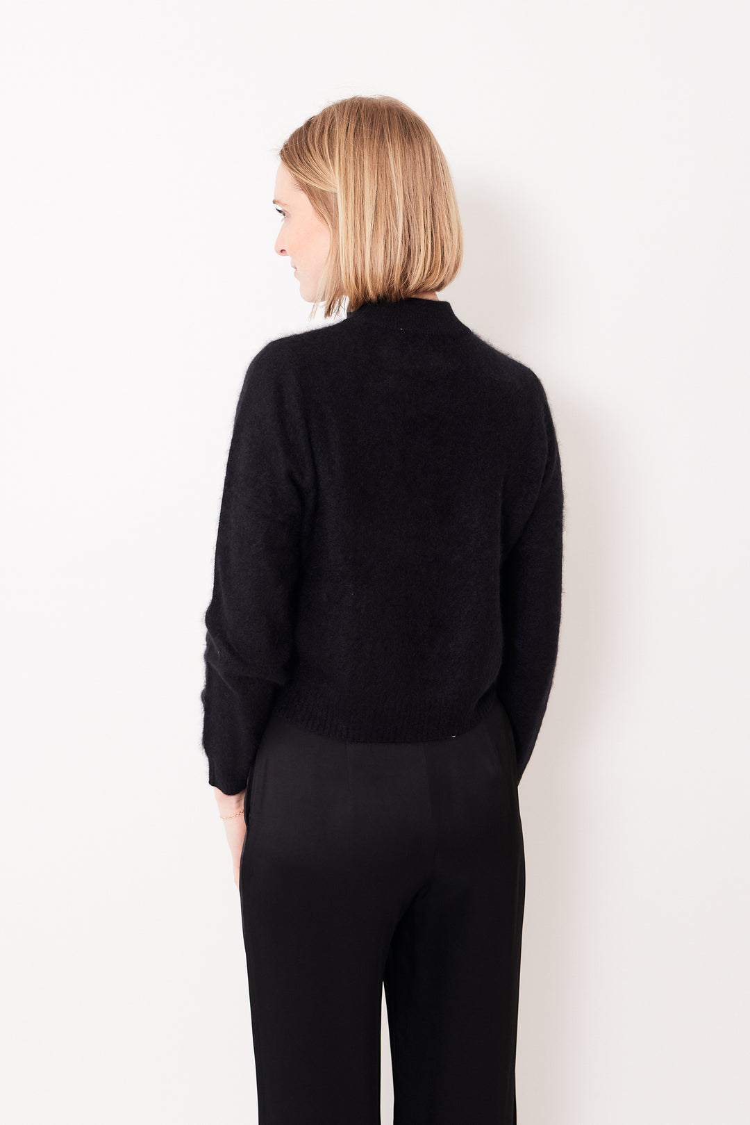 Madi wearing Jumper 1234 Brushed Turtle rear view