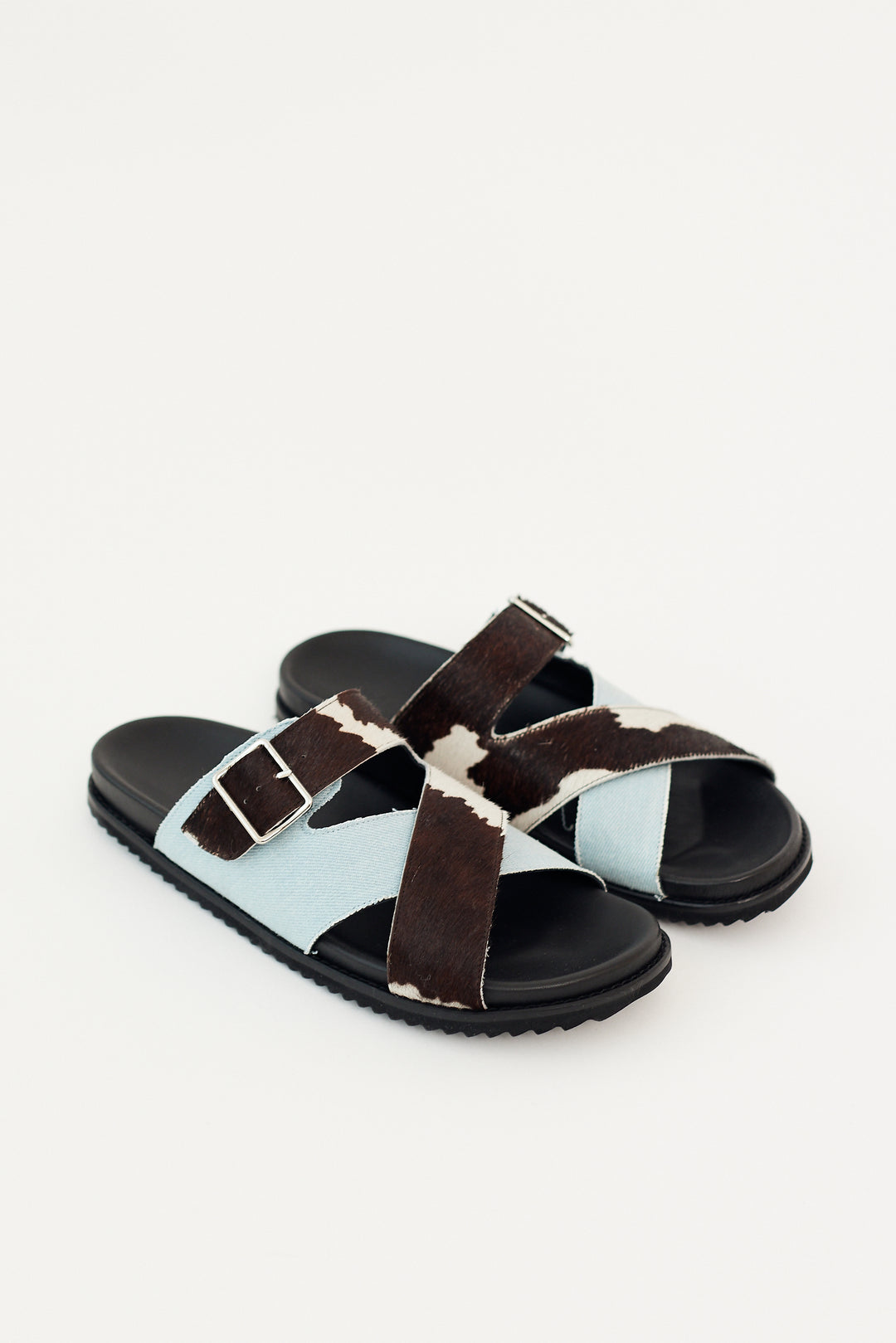 Side view of Frēda Salvador River Criss Cross Footbed Sandal 