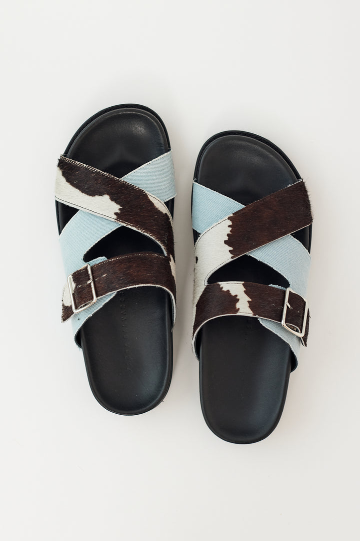 top view of Frēda Salvador River Criss Cross Footbed Sandal