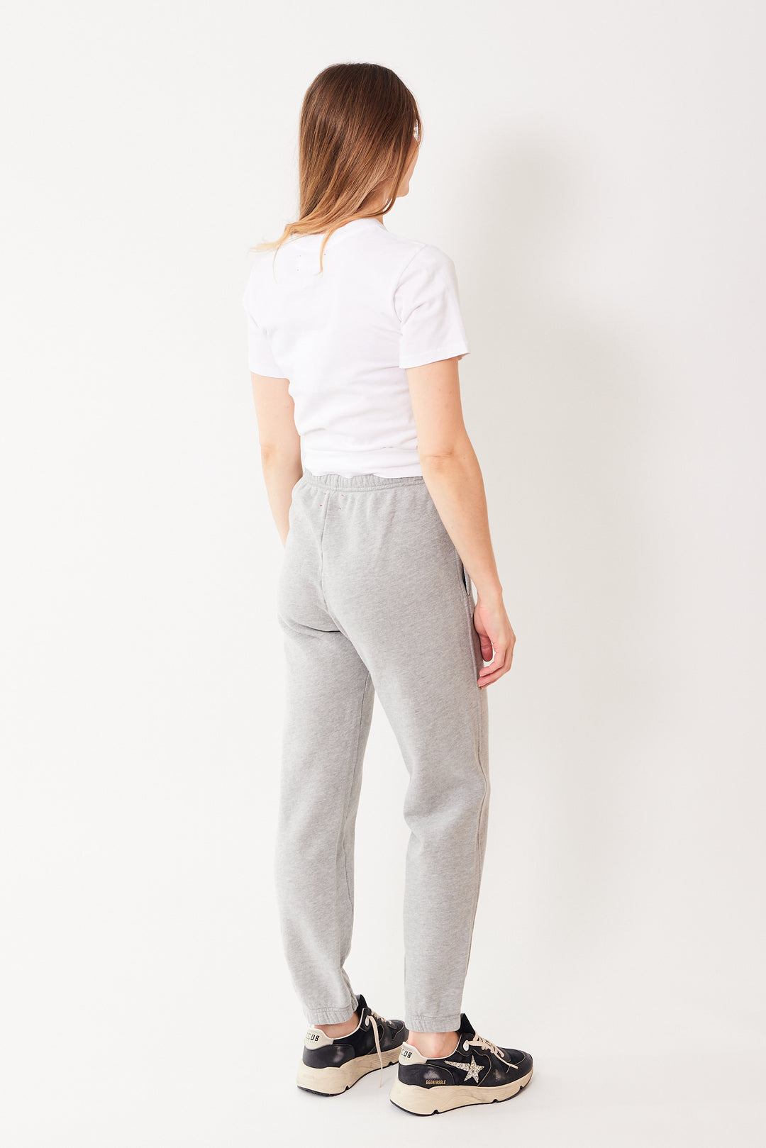 Mari wearing Xirena Davis Sweatpant rear view