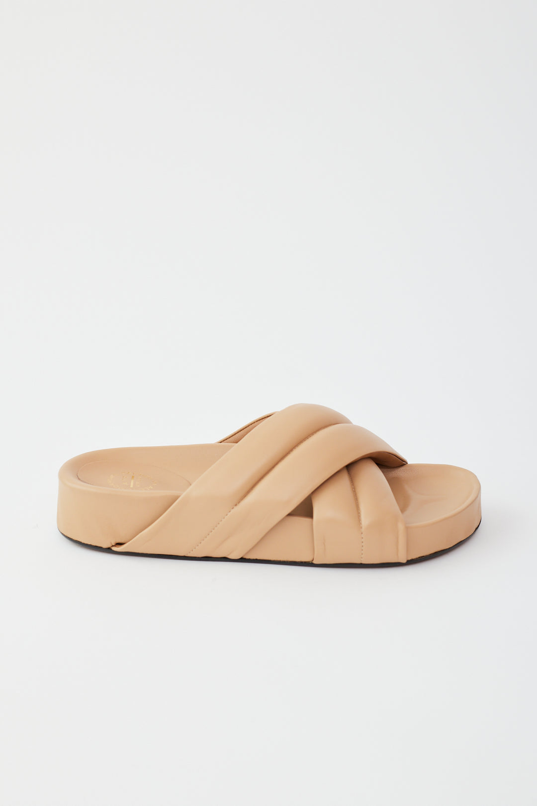 Flat lay of ATP All Tomorrow's Parties Airali Sandal side view