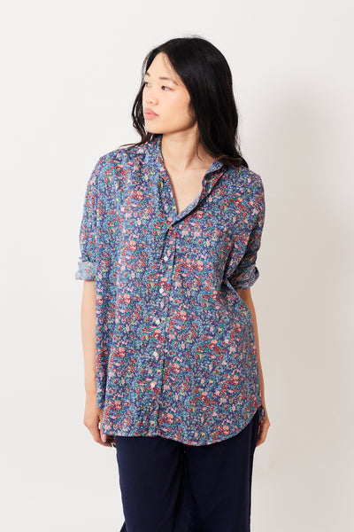 Madelyn wearing Frank & Eileen Shirley Oversized Button Up Shirt front view