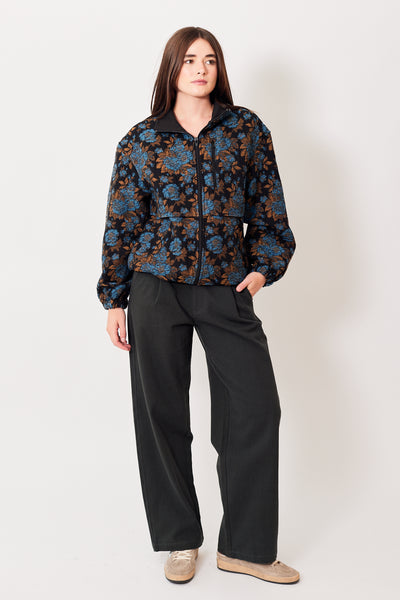 Julia wearing 6397 Washed Slouchy Trouser front view