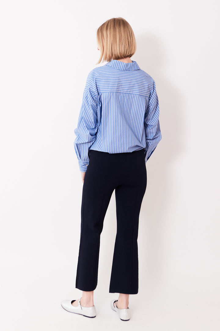 Madi wearing Apiece Apart Rene Pull On Pant rear view