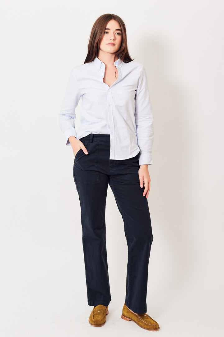 Julia wearing Nili Lotan Gaby Pant front view