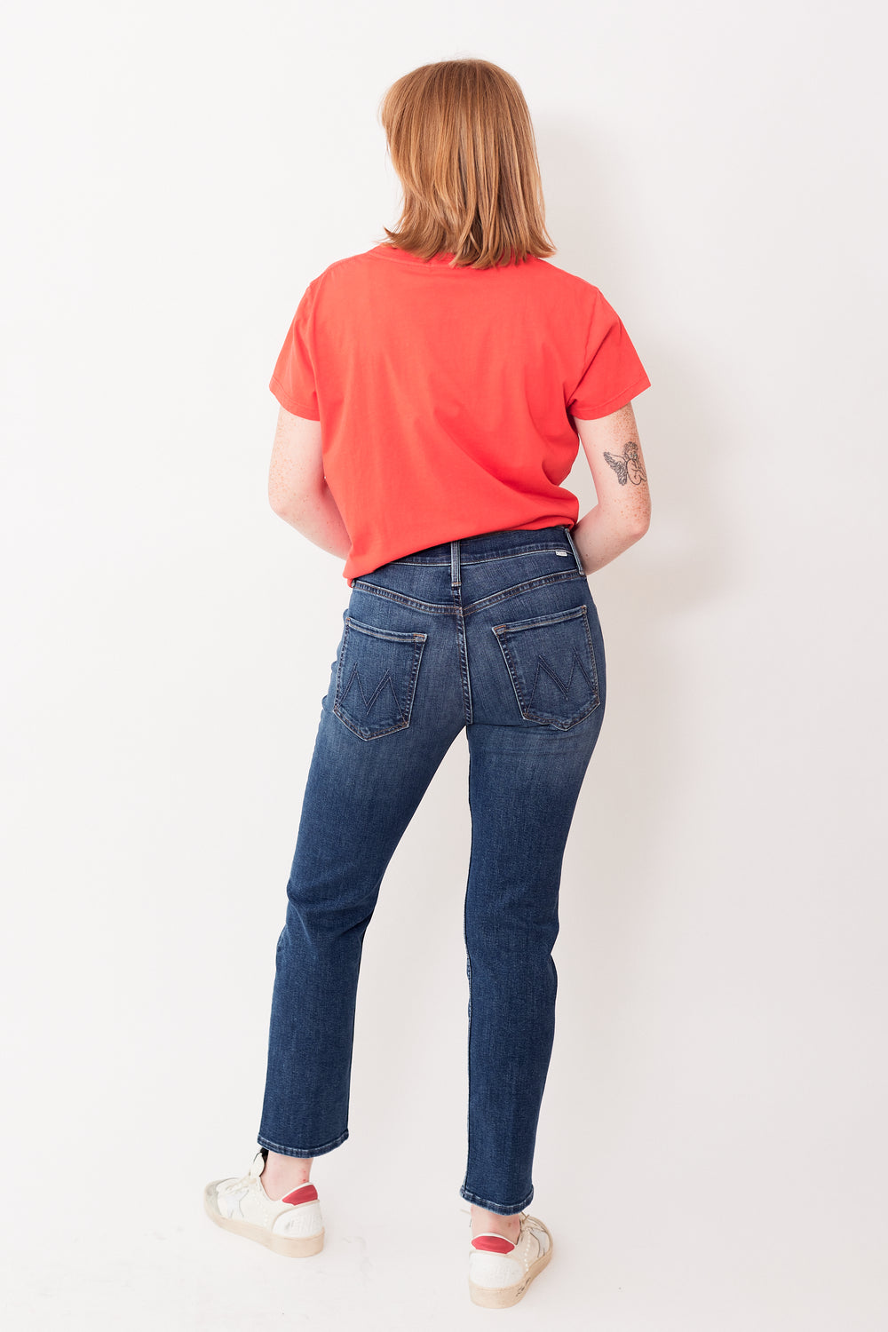 Mother Denim The Mid Rise Rider Ankle Back