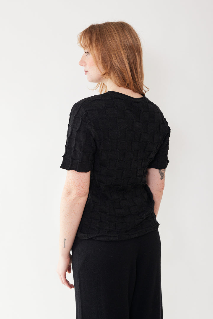 Waverly wearing Lauren Manoogian Inlay Tee rear view