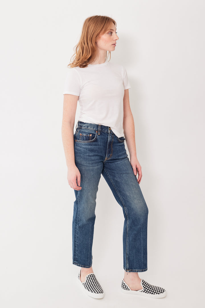 Waverly wearing B Sides Rae Jean front view