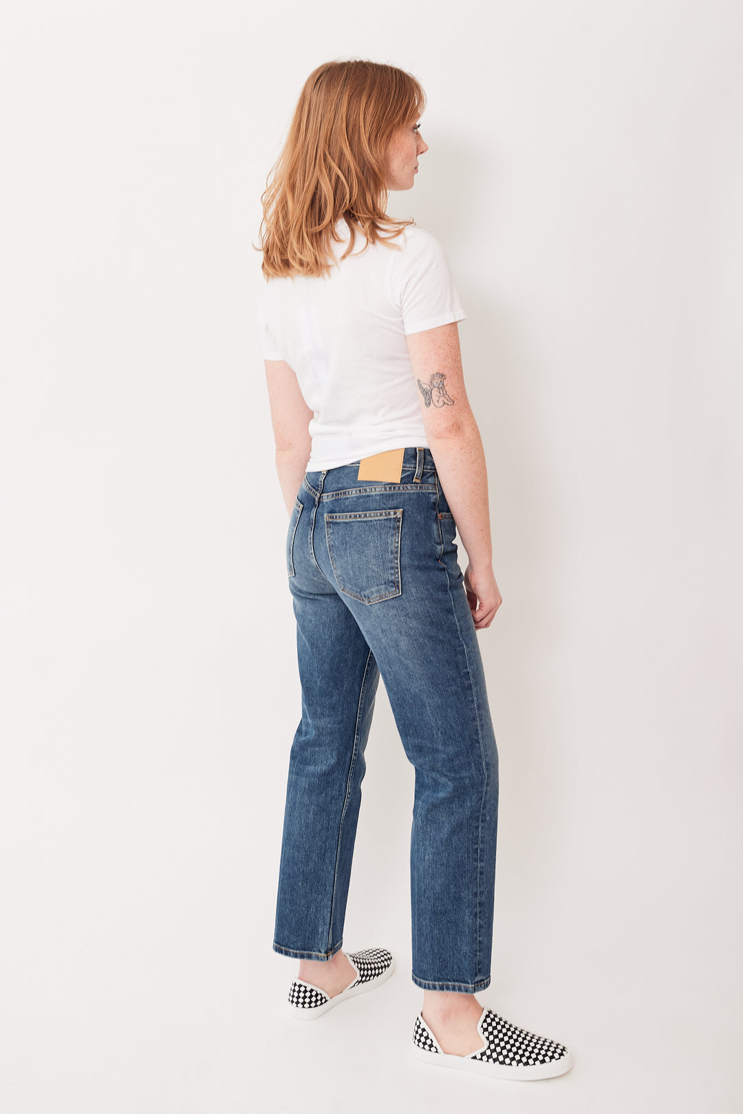 Waverly wearing B Sides Rae Jean rear view