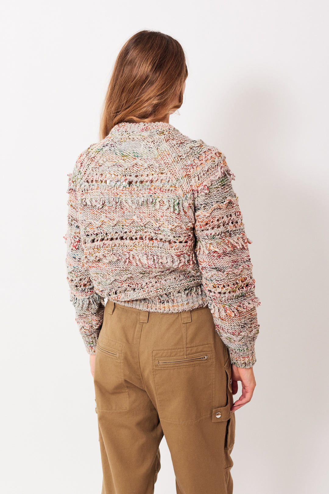 Mari wearing Isabel Marant Étoile Rivka Sweater rear view