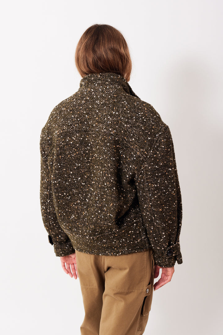 Mari wearing Isabel Marant Étoile Hanis Jacket rear view