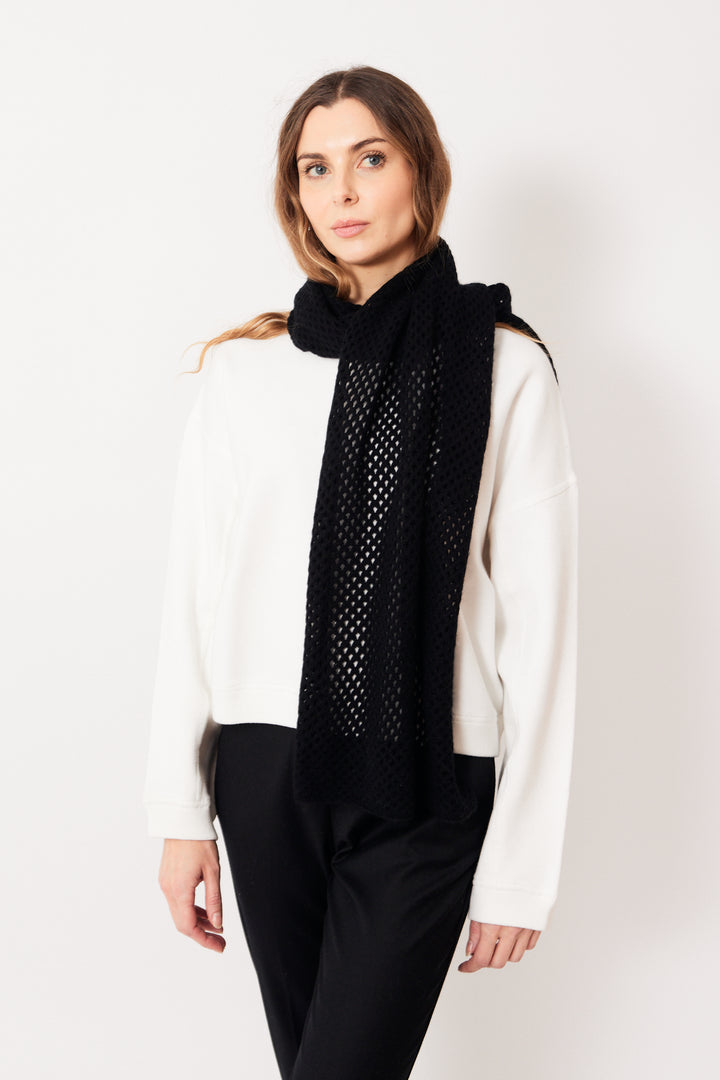 Allude Open Weave Scarf