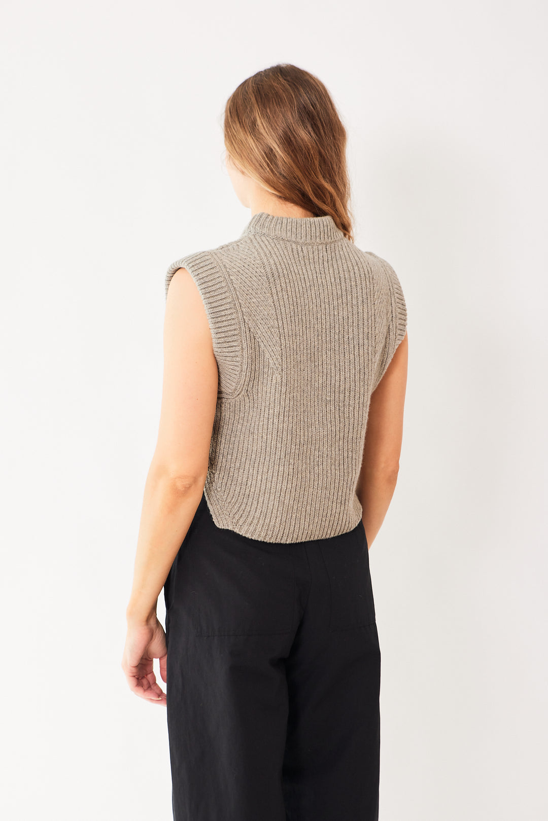 Mari wearing Soeur Alky Vest rear view