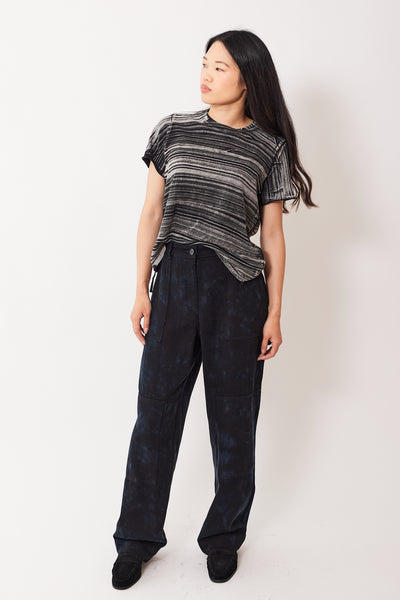 Madelyn wearing Raquel Allegra Work Pant front view