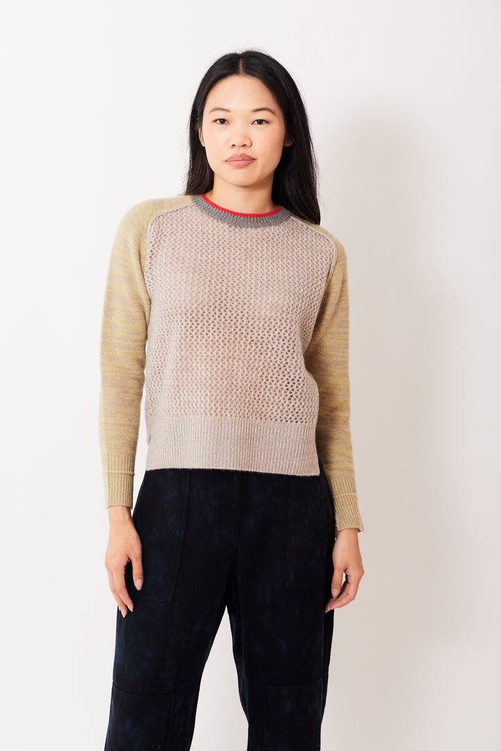 Madelyn wearing Raquel Allegra Lilith Sweater front view