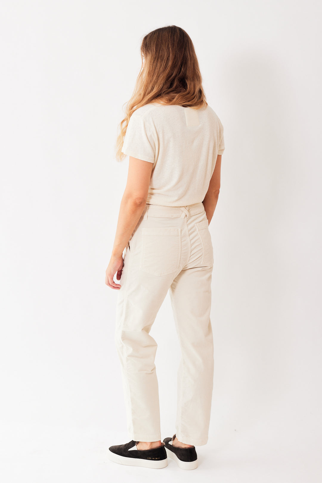 Mari wearing ASKK NY Chino Cord rear view