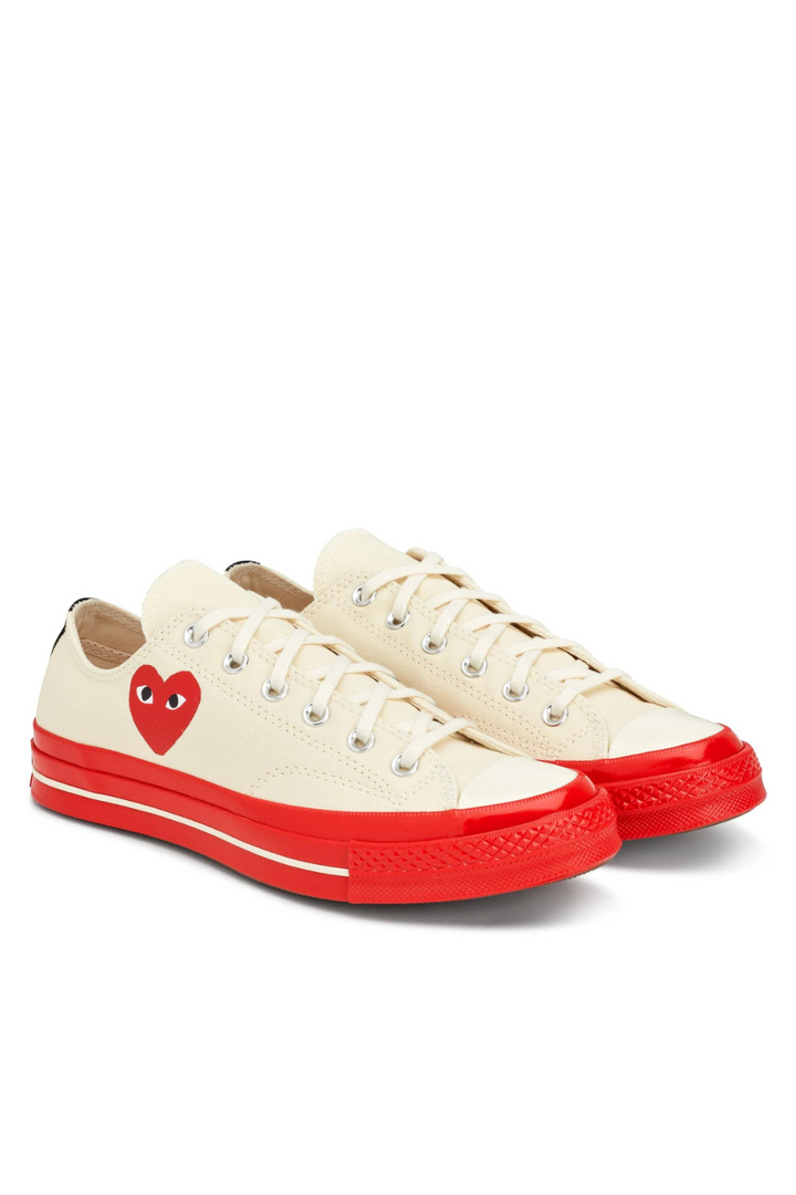 Play Converse Red Sole Low Top White W 10